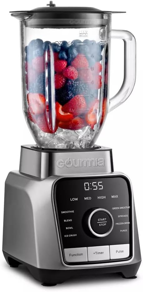 Digital Kitchen Blender & Food Processor with 8 Blend Programs