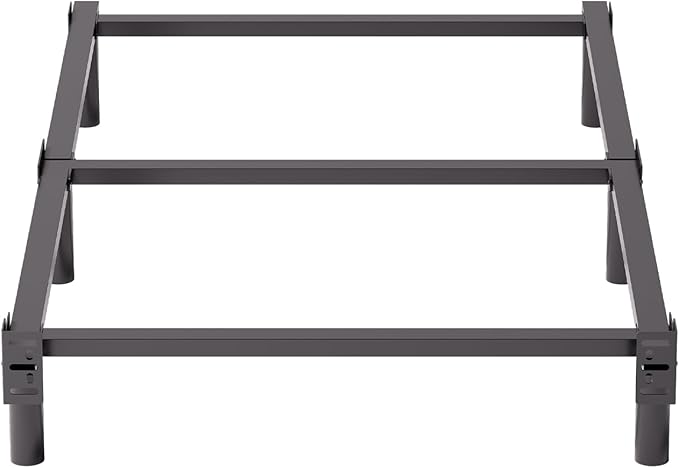 Metal Twin Bed Frames, Hith Bed Base Support for Box Spring and Mattress Foundation, Black