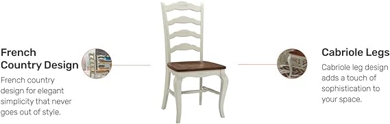 French Countryside Rubbed White Oak Dining Chair