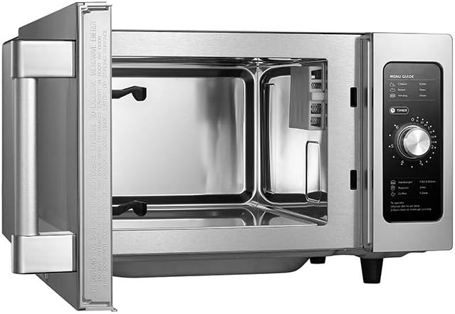 Equipment Countertop Commercial Microwave Oven with Dial, Stainless Steel