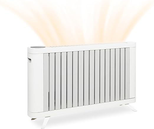 Convection Heater, Radiator Heater with 3 Heating Modes, Large Room Heater with Adjustable Thermostat, Led Screen and Remote Control