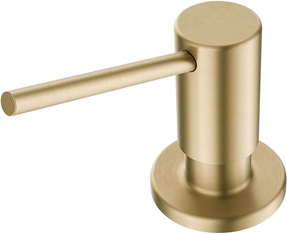 Kitchen Soap and Lotion Dispenser in Brushed Gold