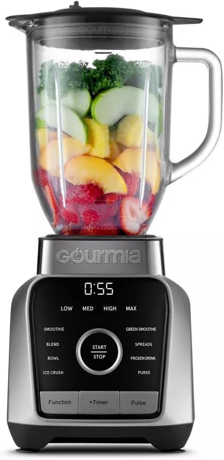 Digital Kitchen Blender & Food Processor with 8 Blend Programs