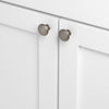 SET OF 10 GlideRite Hardware 1.125 inch Weathered Nickel Round Cabinet Knobs