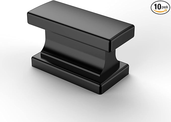 10 Pack Matte Black Kitchen Cabinet Knobs Drawer Hardware