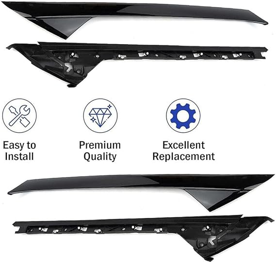 Windshield Trim Set A-Pillar Molding Compatible with 2011-2019 Ford Explorer Left & Right Outer & Inner
