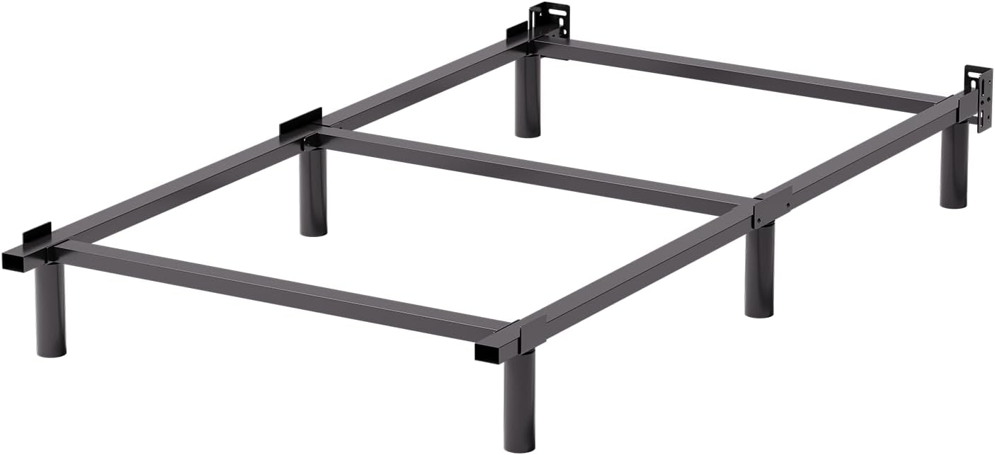 Metal Twin Bed Frames, Hith Bed Base Support for Box Spring and Mattress Foundation, Black