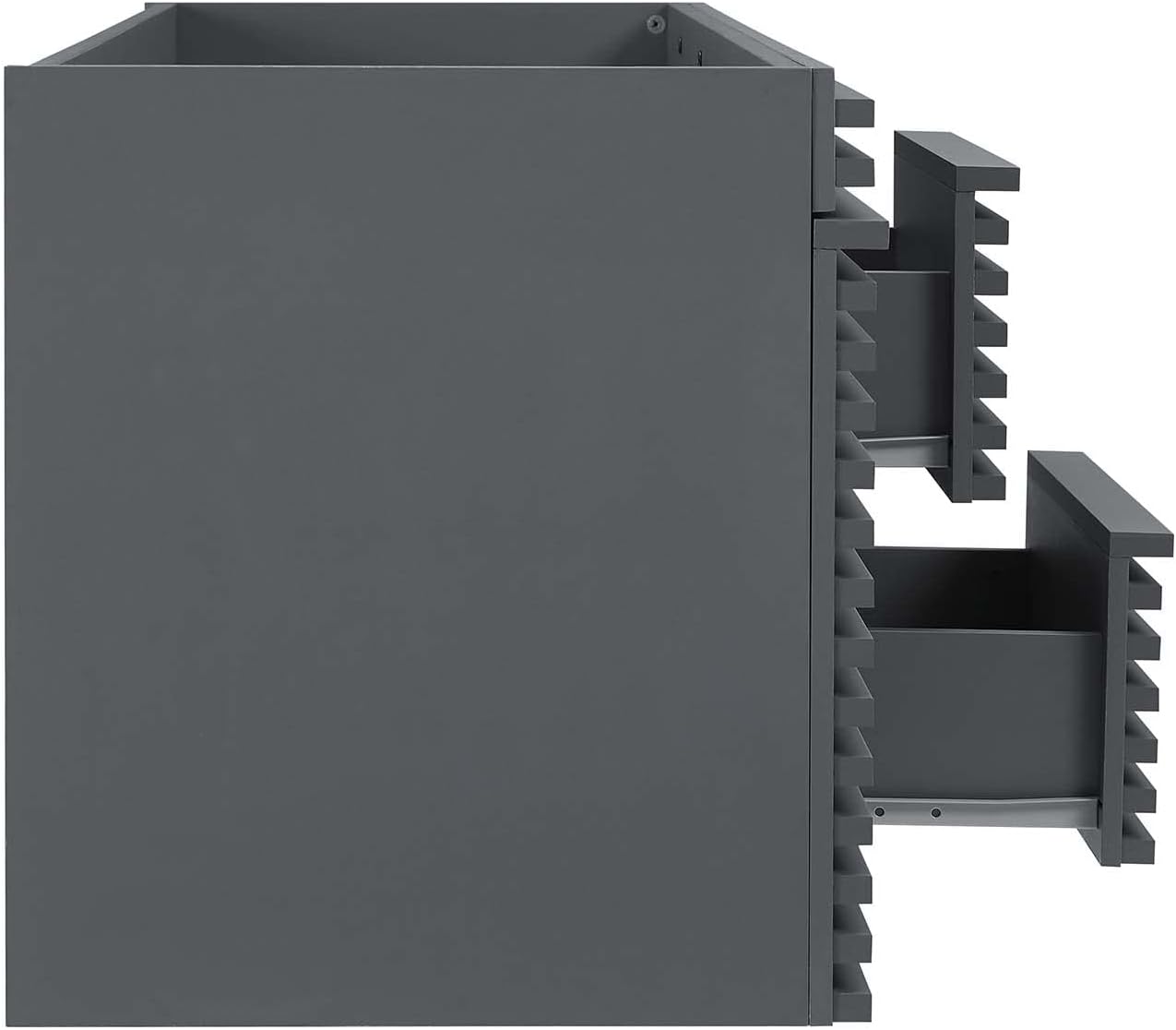 Double Sink Compatible (Not Included) Bathroom Vanity Cabinet in Gray