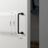 6-Pack Matte Black Modern Cabinet Pulls Solid