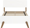 Max and Lily TWIN Mid-Century Modern Solid Wood Platform Bed