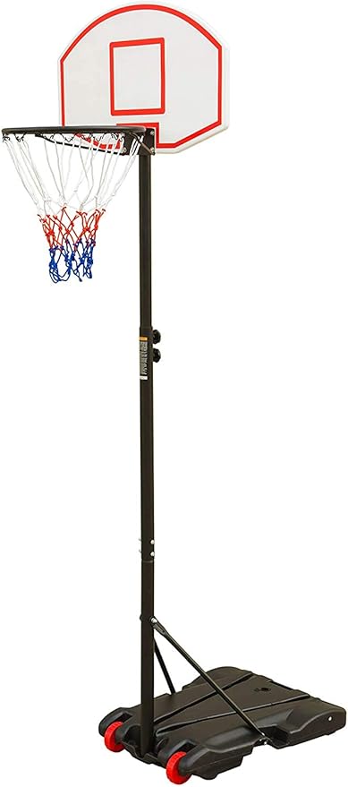 Basketball Hoop for Kids Portable Height-Adjustable Sports Backboard System Stand w/Wheels