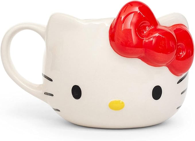 Hello Kitty Face Ceramic 3D Sculpted Mug
