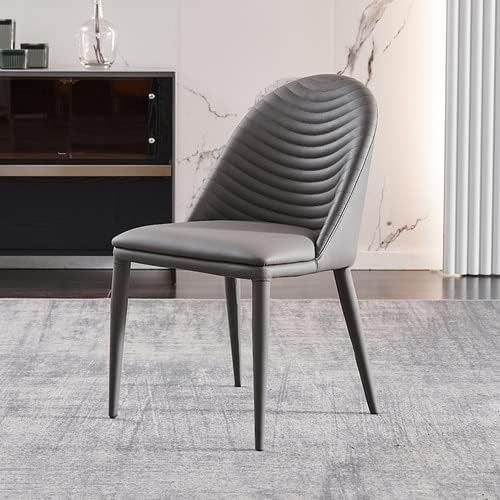 Nordic Rope Wood Leg Leather Luxury Soft Comfort Dining Room Chairs Single Back Chair