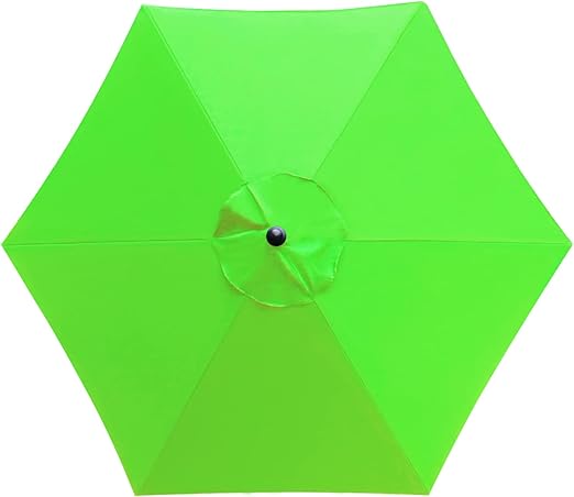 Patio Umbrella Replacement Canopy with 6 Ribs
