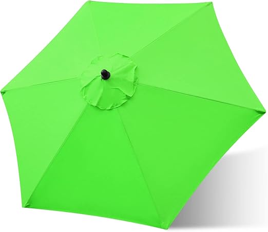 Patio Umbrella Replacement Canopy with 6 Ribs