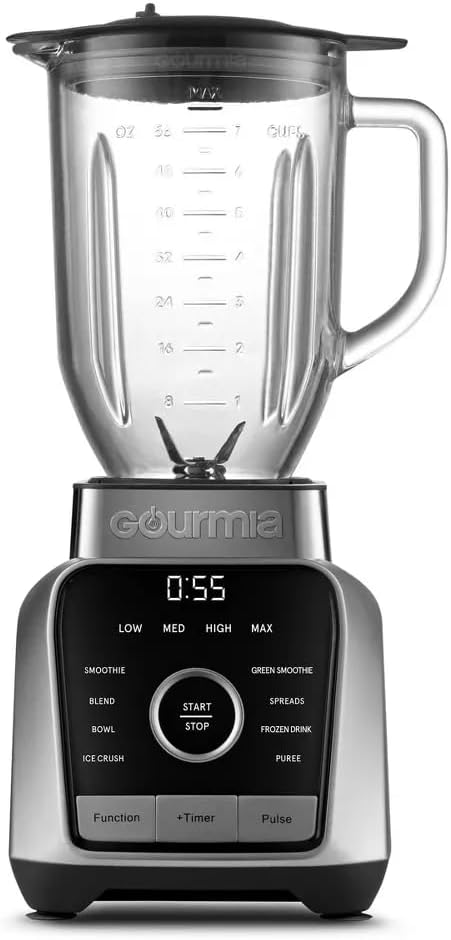 Digital Kitchen Blender & Food Processor with 8 Blend Programs