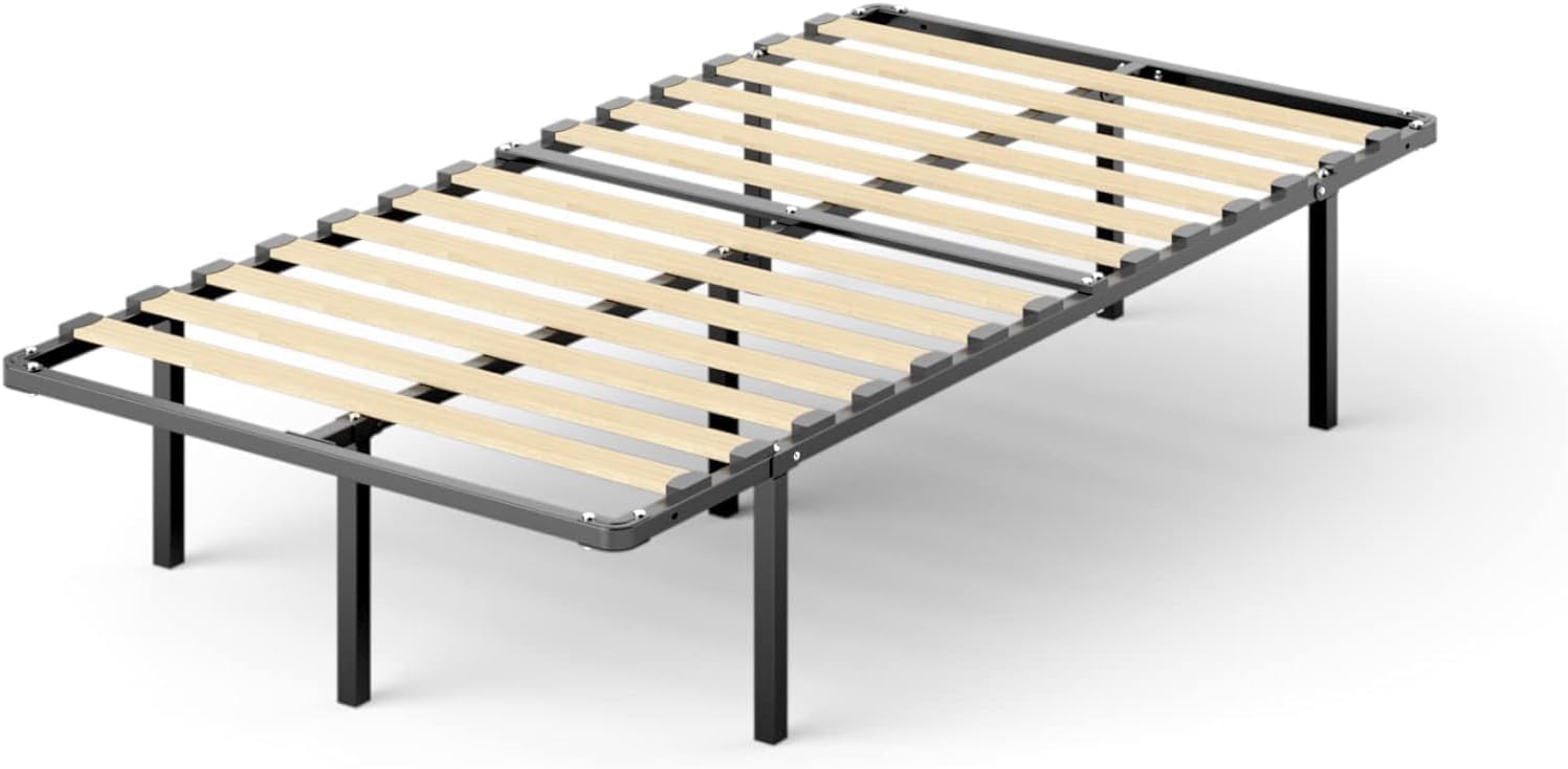 14 Inch Metal Platform Bed Frame / No Box Spring Needed, Twin