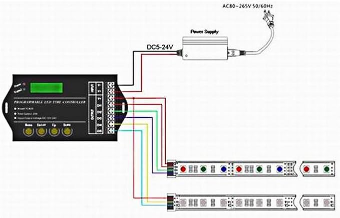 Dimmer Light Timer Controller, 12V/24V Time Cotrollers Programmable Timers Digital Box Switch-Lights Smart