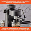 4cup Electric Espresso Cappuccino Maker, Black