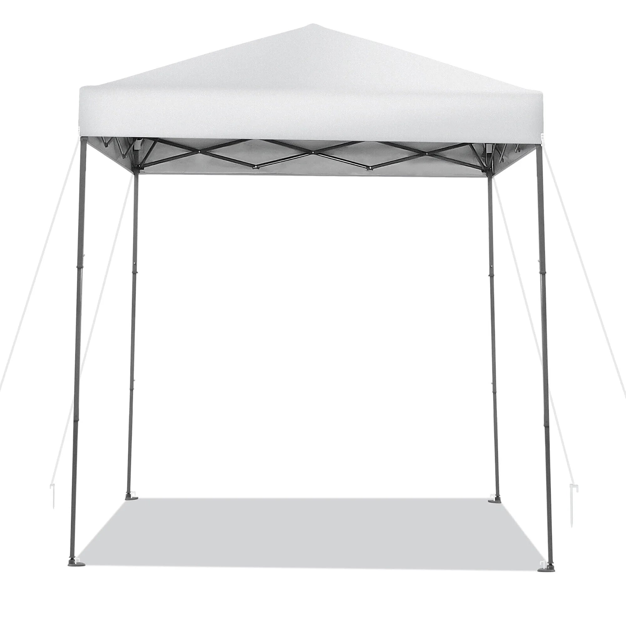 Patio Outdoor Pop-up Canopy Tent UPF 50+ Portable Sun Shelter White
