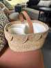 Natural Woven Scalloped Baby Diaper Caddy - Hearth & Hand™ with Magnolia SHOWROOM ITEM