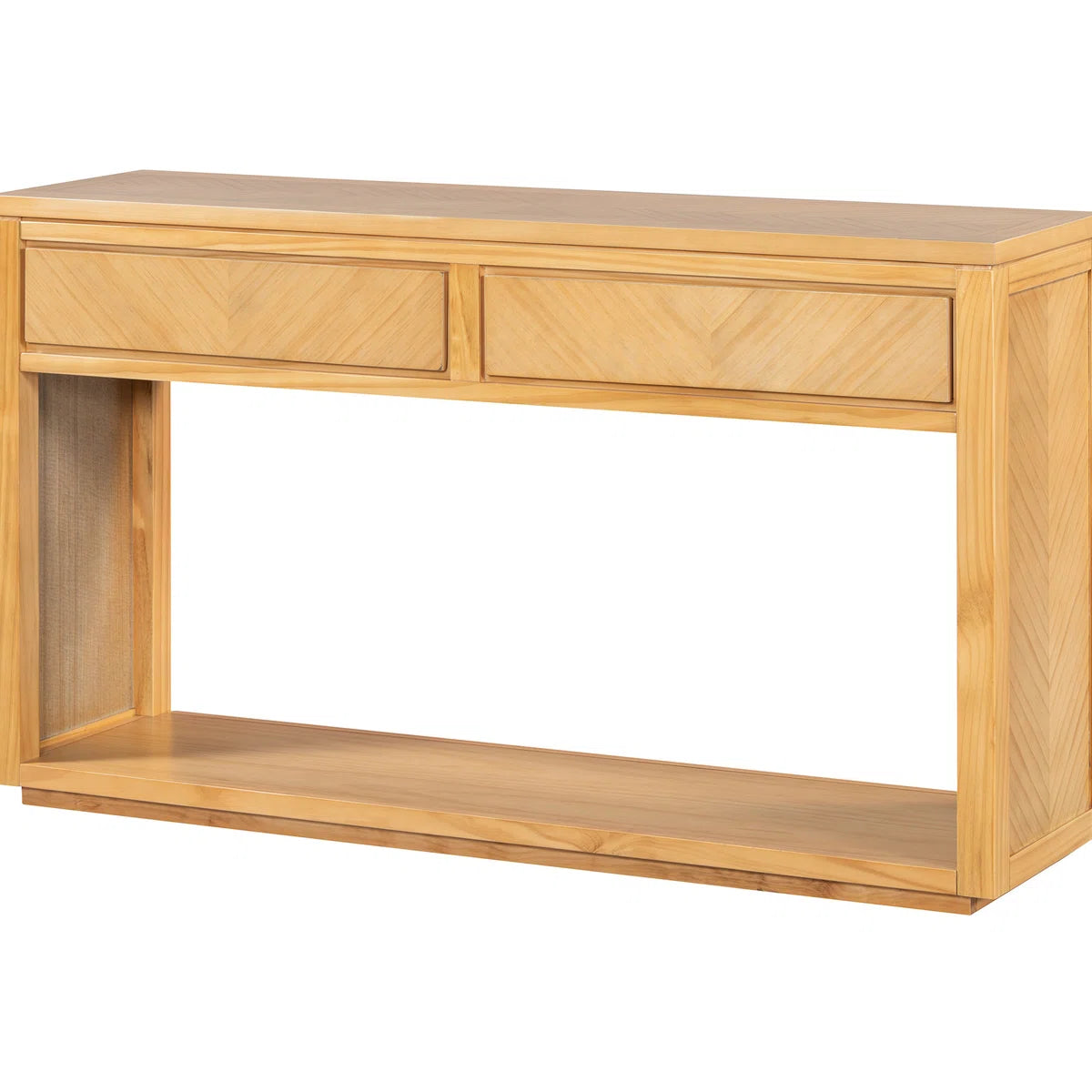55" Rustic Console Table - Natural SHOWROOM ITEM
