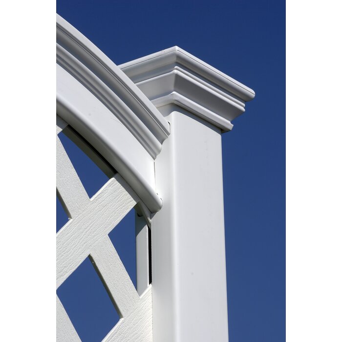 56.25'' H x 27'' W Vinyl Lattice Panel Trellis
