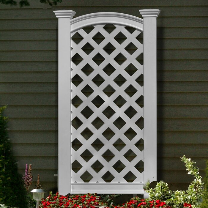 56.25'' H x 27'' W Vinyl Lattice Panel Trellis