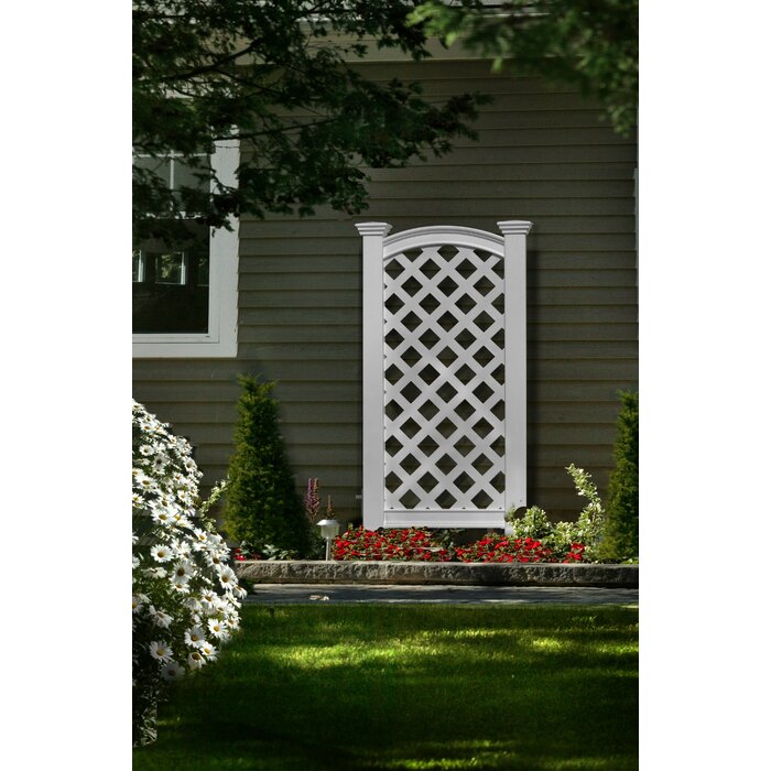 56.25'' H x 27'' W Vinyl Lattice Panel Trellis