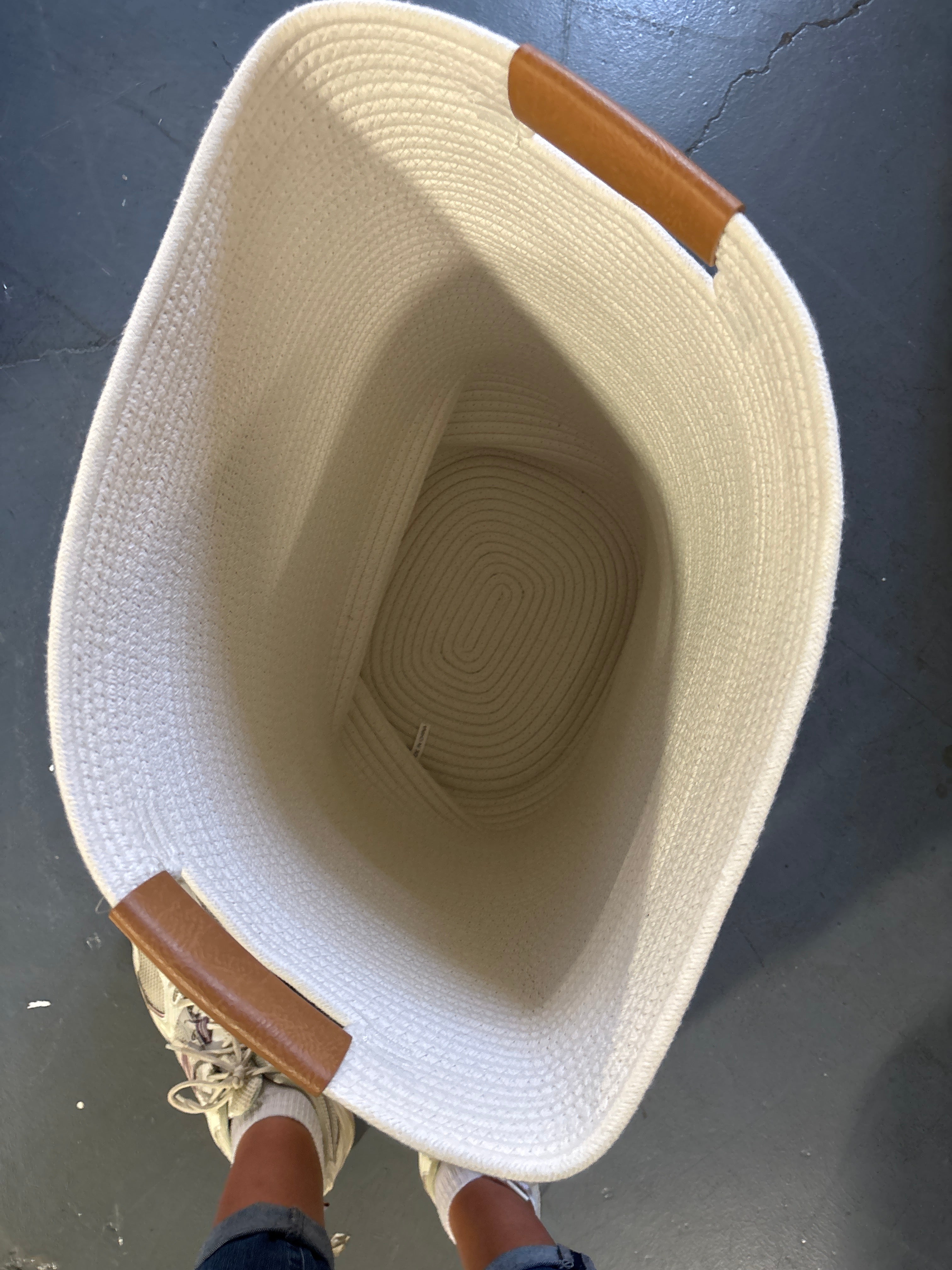 Coiled Rope Laundry Hamper - Brightroom SHOWROOM ITEM