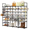 Black 58 Pairs Large Shoe Rack Shoe Shelf Boots Shoe Organizer