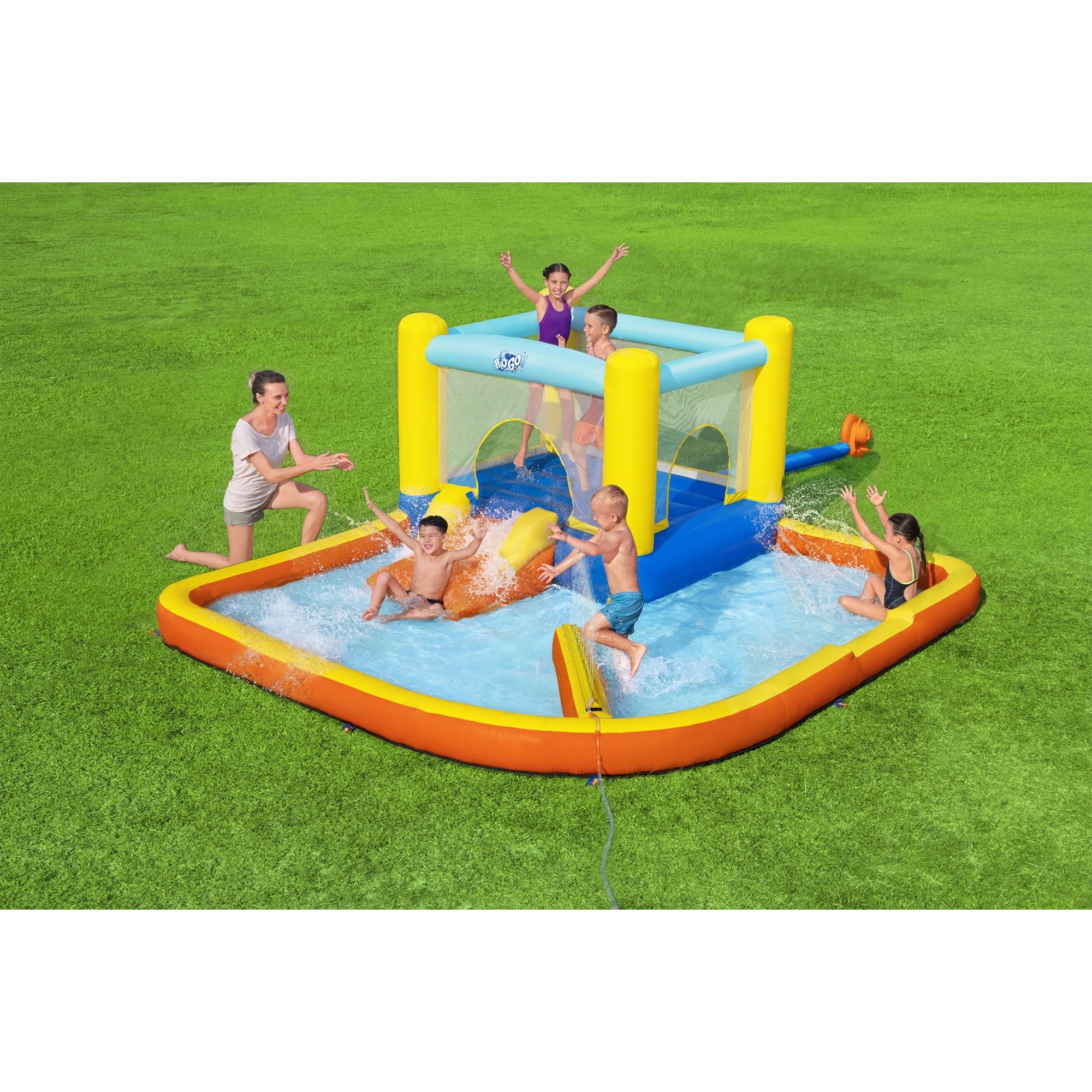 Beach Bounce House Kids Inflatable Water Park w/ Air Blower