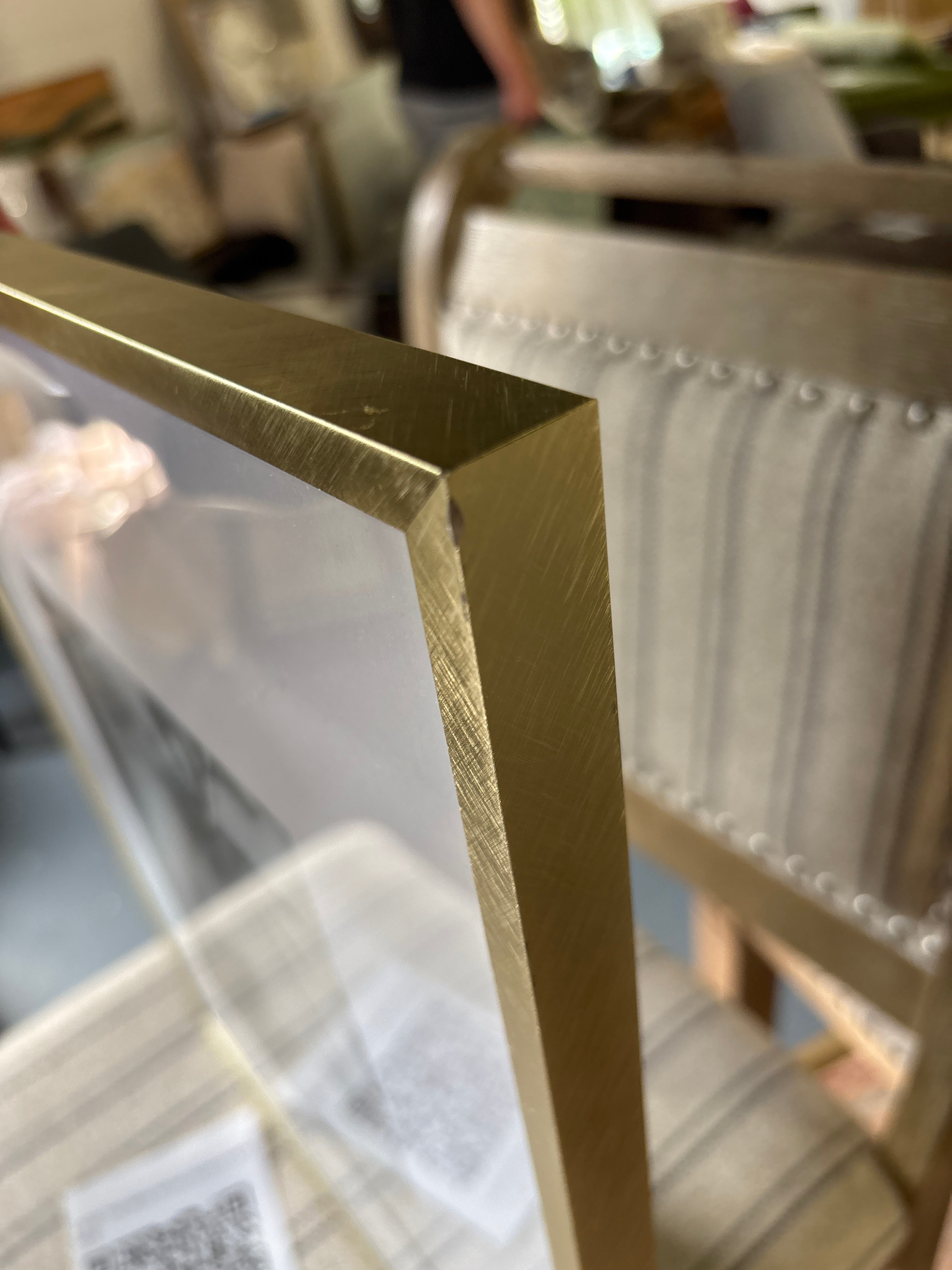 14"x18" Thin Metal Matted Gallery Frame - Gold SHOWROOM ITEM