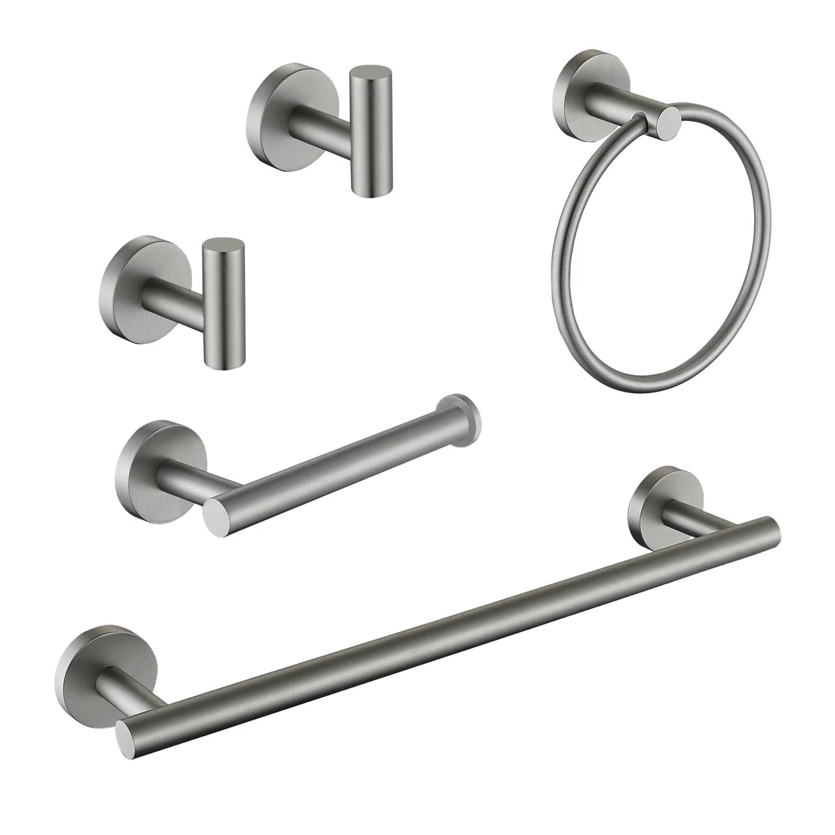 5 - Piece Bathroom Hardware Towel Bar Set