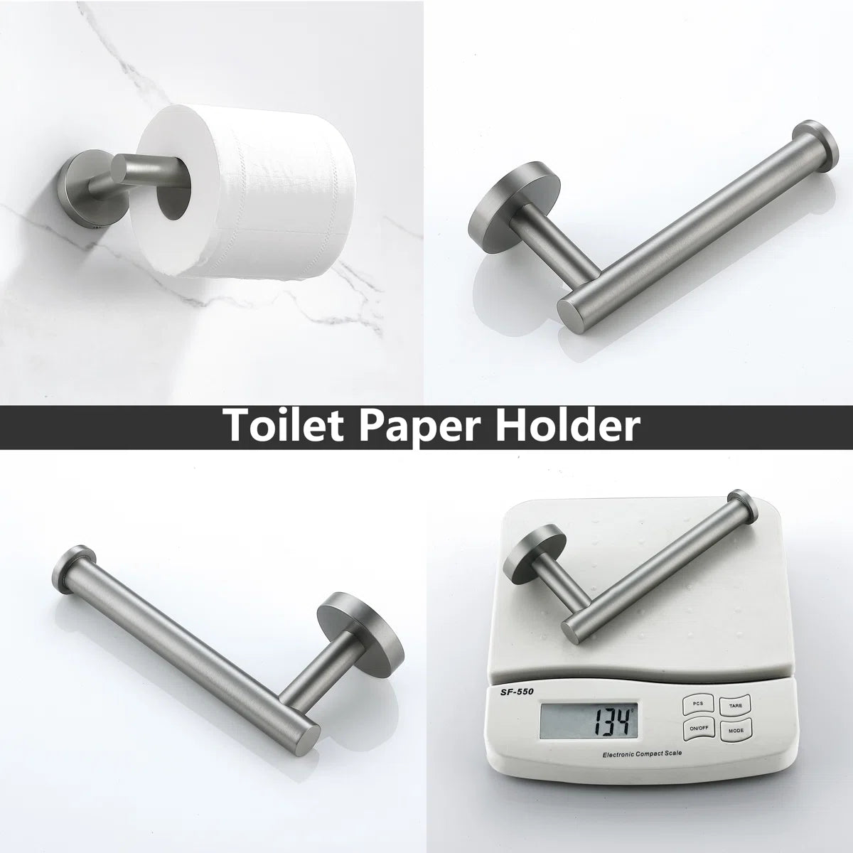 5 - Piece Bathroom Hardware Towel Bar Set