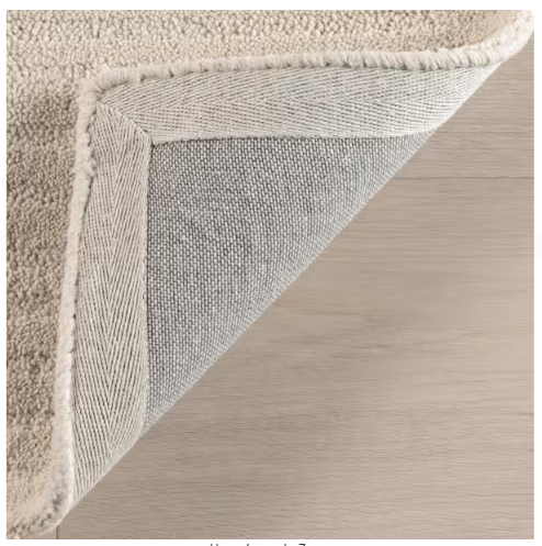 Southwest Striped Wool Beige 3 ft. x 5 ft. Patio Area Rug