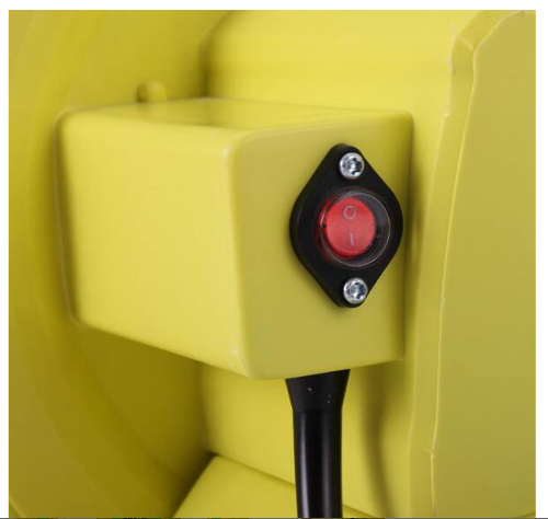 Air Blower Pump Fan for Inflatable Bounce Castle Yellow and Green