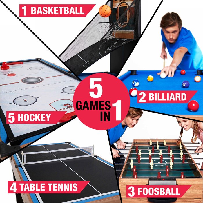 5 Game Multi Game Table