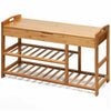 Beige 5 Pair Shoe Rack