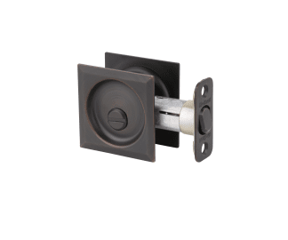 Square Privacy Bed/Bath Pocket Door Lock