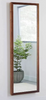 Wood Ladder Standing Mirror Brown