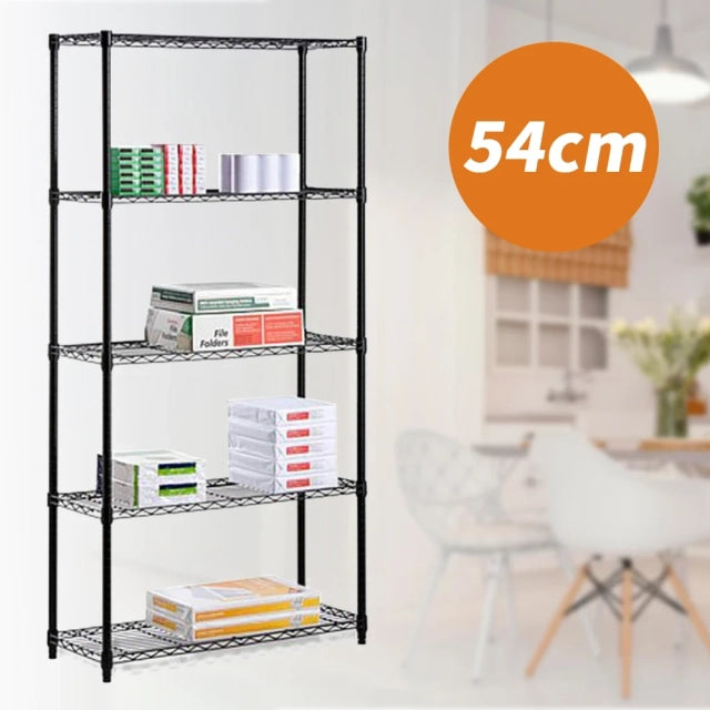 5-Tier Storage Rack (Black)