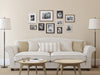Bordeaux Gallery Wall Kit, Set of 10 with Assorted Size Frames in 3 Different Finishes - White Wash, Charcoal Gray, and Rustic Gray