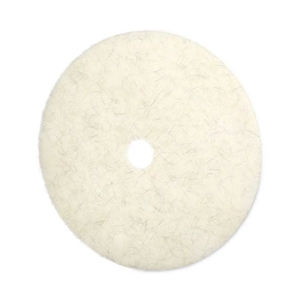 Natural Burnishing Floor Pads, White, 5/Carton | Bundle of 5