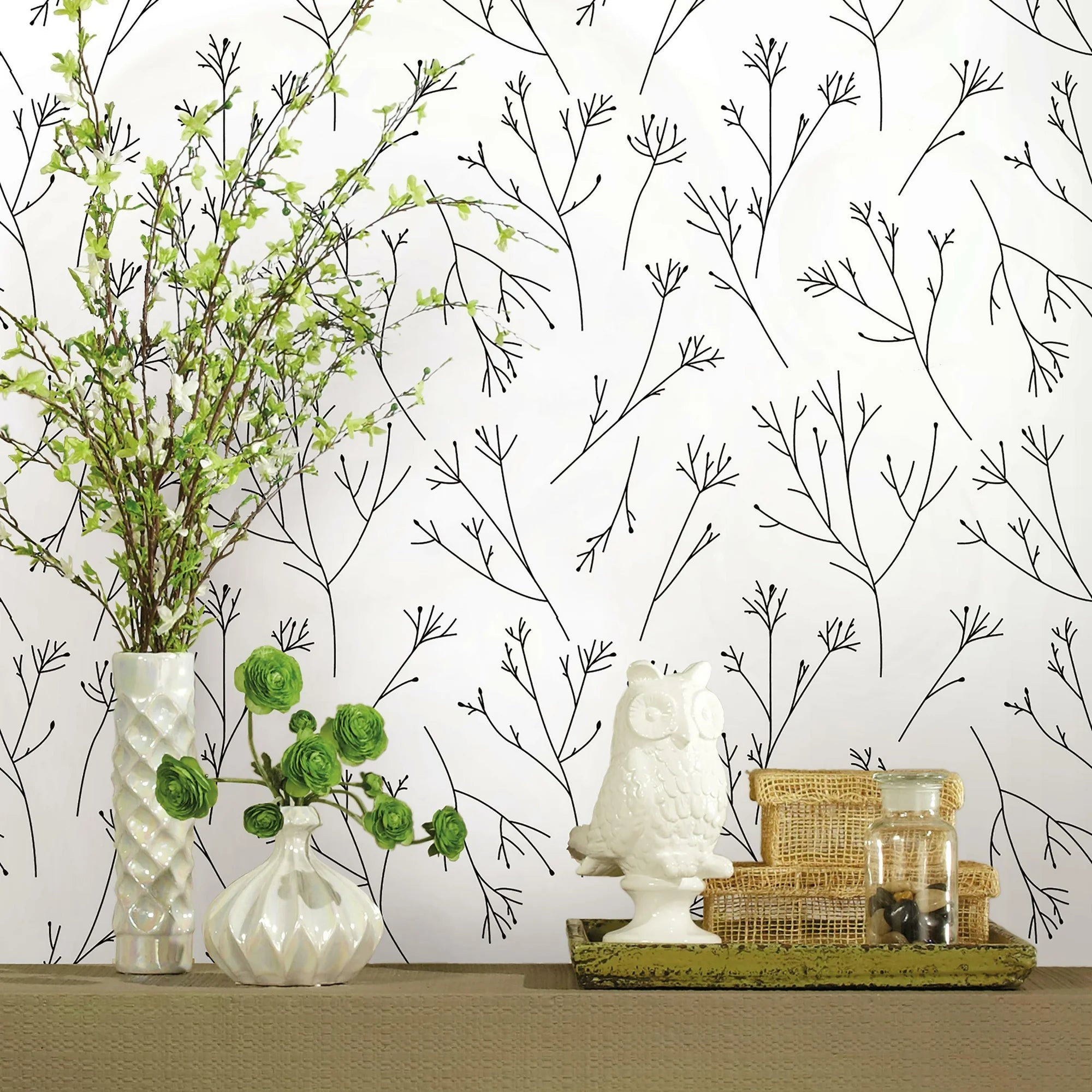 Twigs Peel and Stick Wallpaper