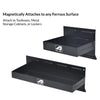 4 Piece Magnetic Toolbox Accessory Set, 2 Trays, Can Caddy, Paper Towel & Screwdriver Holder, Black