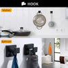 6-Piece Bathroom Hardware Set Towel Bar Set - Silver