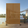 Brown Metal Privacy Screen