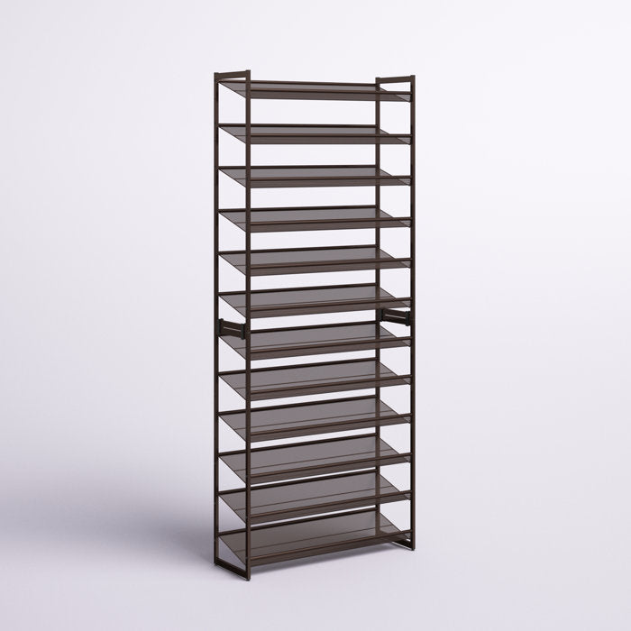 60 Pair Stackable Shoe Rack,