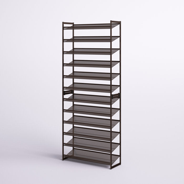 60 Pair Stackable Shoe Rack,